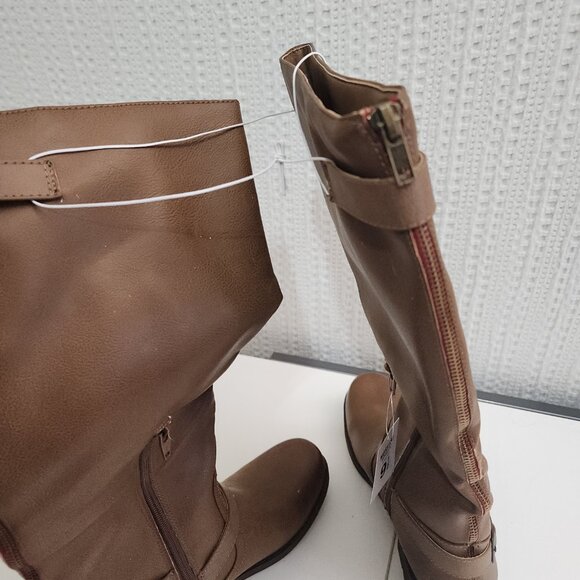 Target Mossimo Light Brown Heels Boots Women's Size 9.5 NEW - Picture 7 of 13